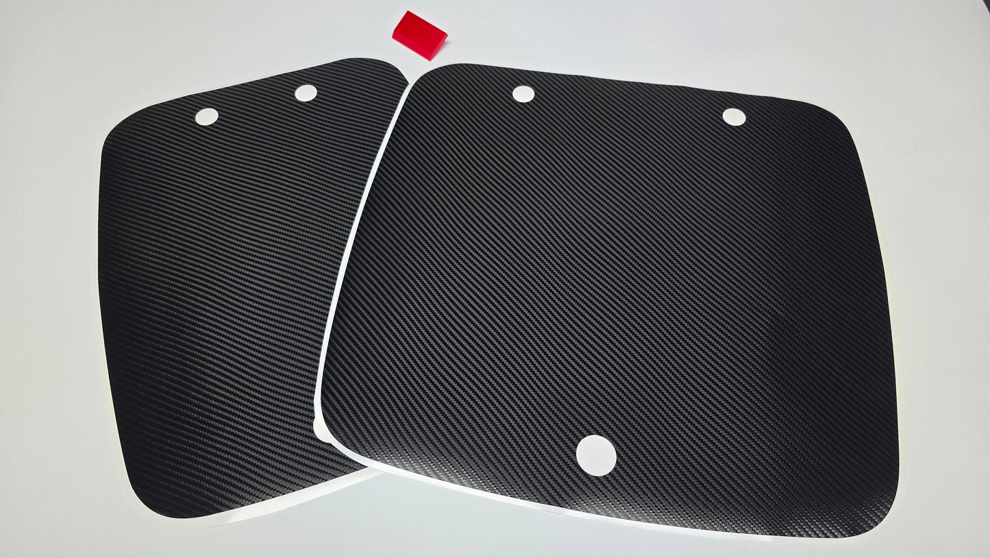 Dekorfolie Carbon für Glasabdeckung der Küche bei Hymer ML-T Exsis Modern Comfort