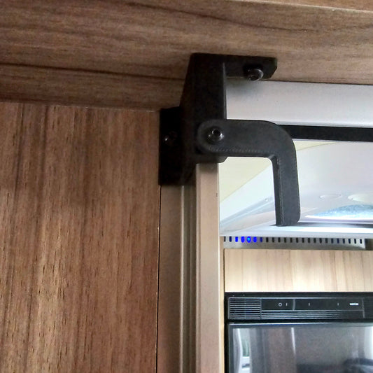 Arretierung für Klappduschwand am Hymer ML-T 570