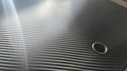 Dekorfolie Carbon für Glasabdeckung der Küche bei Hymer ML-T Exsis Modern Comfort