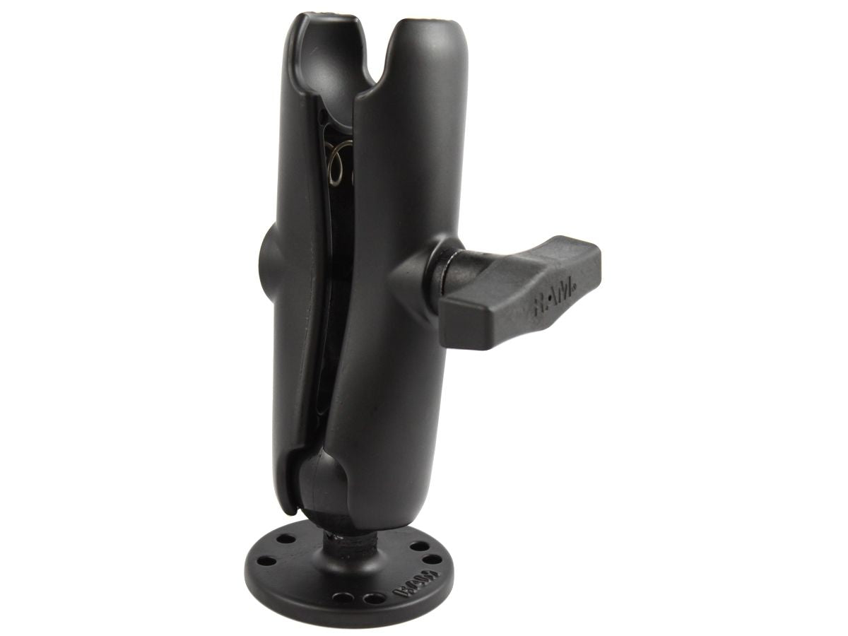 RAM Mounts Aufbau-Set - runde Basisplatte (AMPS), mittlerer Verbindungsarm, C-Kugel (1,5 Zoll)